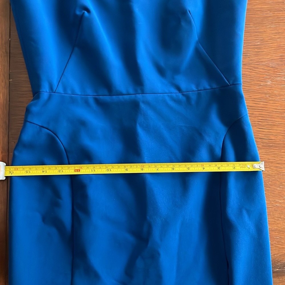 Jill Jill Stuart Blue Sleeveless Sheath Midi Dress with Thigh Slit - Picture 8 of 10